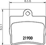 MINTEX MDB1858 Тормозные колодки дисковые MB W202 С-Classe