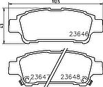 MINTEX MDB2115 комплект тормозных колодок, дисковый тормоз на TOYOTA ALPHARD (ATH1_, MNH1_, ANH1_)