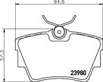 MINTEX MDB2258 комплект тормозных колодок, дисковый тормоз на OPEL VIVARO фургон (F7)