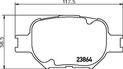 MINTEX MDB2291 Колодки торм.пер. Toyota Corolla