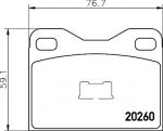 MINTEX MDB2424 комплект тормозных колодок, дисковый тормоз на TALBOT 1307-1510