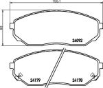 MINTEX MDB2585 КОЛОДКИ ТОРМОЗНЫЕ ДИСКОВЫЕ ПЕРЕДНИЕ KIA SORENTO
