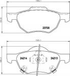 MINTEX MDB2599 комплект тормозных колодок, дисковый тормоз на HONDA ACCORD VII Tourer (CM)
