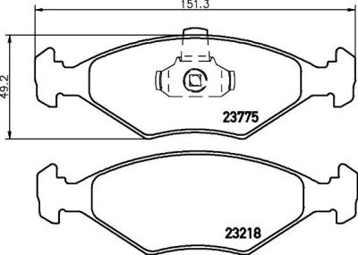 MINTEX MDB2616 комплект тормозных колодок, дисковый тормоз на FIAT ALBEA (178_)