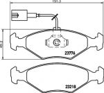 MINTEX MDB2617 комплект тормозных колодок, дисковый тормоз на FIAT ALBEA (178_)