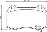 MINTEX MDB2630 комплект тормозных колодок, дисковый тормоз на CHEVROLET CAMARO кабрио