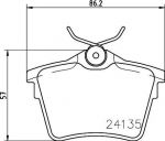 MINTEX MDB2702 комплект тормозных колодок, дисковый тормоз на PEUGEOT 407 (6D_)