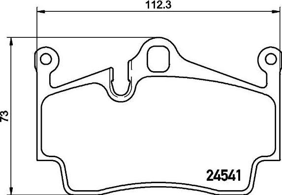 MINTEX MDB2889 комплект тормозных колодок, дисковый тормоз на PORSCHE BOXSTER (987)