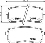 MINTEX MDB2922 Комплект тормозных колодок, диско