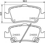 MINTEX MDB2924 комплект тормозных колодок, дисковый тормоз на TOYOTA COROLLA седан (E15_)
