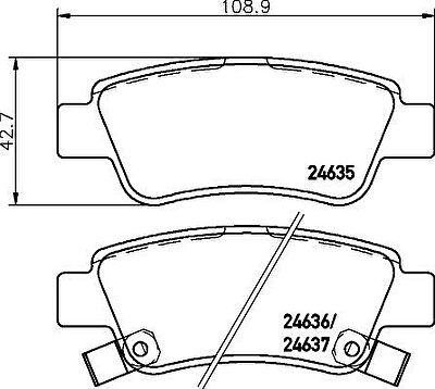 MINTEX MDB2926 комплект тормозных колодок, дисковый тормоз на HONDA CR-V III (RE)