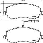 MINTEX MDB2953 комплект тормозных колодок, дисковый тормоз на FIAT ULYSSE (179AX)