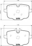 MINTEX MDB3008 комплект тормозных колодок, дисковый тормоз на 5 (F10, F18)