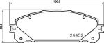 MINTEX MDB3114 комплект тормозных колодок, дисковый тормоз на LEXUS RX (AGL2_, GGL2_)