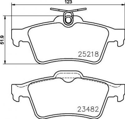 MINTEX MDB3148 комплект тормозных колодок, дисковый тормоз на PEUGEOT 508 SW