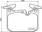 MINTEX MDB3259 комплект тормозных колодок, дисковый тормоз на 1 (F20)