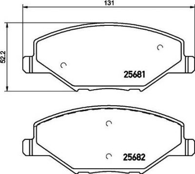 MINTEX MDB3300 комплект тормозных колодок, дисковый тормоз на VW POLO седан