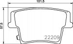 MINTEX MDB3780 комплект тормозных колодок, дисковый тормоз на DODGE CHARGER