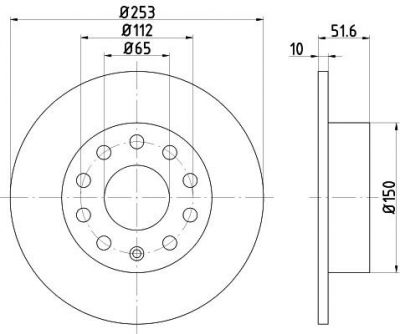 MINTEX MDC1640 тормозной диск на SKODA OCTAVIA Combi (1Z5)