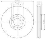 MINTEX MDC1739 тормозной диск на ALFA ROMEO 159 (939)