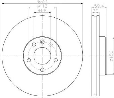 MINTEX MDC1743 тормозной диск на AUDI A6 Allroad (4FH, C6)