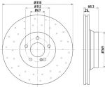 MINTEX MDC1789 тормозной диск на MERCEDES-BENZ CLS (C219)