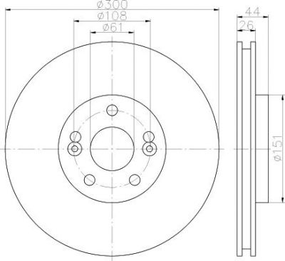 MINTEX MDC1898 тормозной диск на RENAULT SCЙNIC I (JA0/1_)