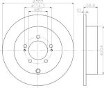MINTEX MDC2041 тормозной диск на MITSUBISHI OUTLANDER II (CW_W)