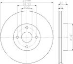 MINTEX MDC2088 тормозной диск на TOYOTA MATRIX (ZZE13_)