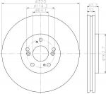 MINTEX MDC2164 тормозной диск на HONDA ACCORD VIII универсал