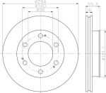 MINTEX MDC2244 тормозной диск на SSANGYONG REXTON (GAB_)