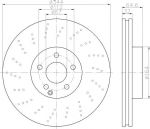 MINTEX MDC2251 тормозной диск на MERCEDES-BENZ SLC (R172)