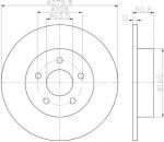 MINTEX MDC2357 тормозной диск на FORD C-MAX II (DXA/CB7, DXA/CEU)