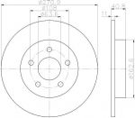 MINTEX MDC2358 тормозной диск на FORD FOCUS III седан