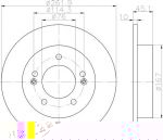 MINTEX MDC2366 тормозной диск на HYUNDAI i30 (GD)