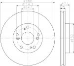 MINTEX MDC2482 тормозной диск на HONDA CIVIC IX (FK)