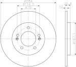 MINTEX MDC2484 тормозной диск на HYUNDAI i30 (GD)