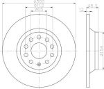 MINTEX MDC2527 тормозной диск на VW GOLF ALLTRACK (BA5)