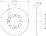 MINTEX MDC420 тормозной диск на HYUNDAI PONY седан (X-1)