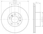 MINTEX MDC459 тормозной диск на 5 Touring (E34)