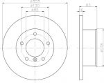 MINTEX MDC671 тормозной диск на PUCH G-MODELL (W 461)