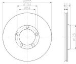 MINTEX MDC924 тормозной диск на MITSUBISHI L 300 фургон (P0_W, P1_W, P0_V, P1_V, P_2V, P2_W)