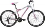 Велосипед горный женский Stels Miss 8100 V 26 quot; (2015), рама алюминий 17 quot;, белый-розовый