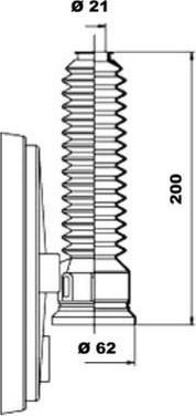 MOOG K150066 комплект пылника, рулевое управление на RENAULT 21 (B48_)
