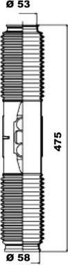 MOOG K150079 комплект пылника, рулевое управление на OPEL ASTRA F Наклонная задняя часть (53_, 54_, 58_, 59_)