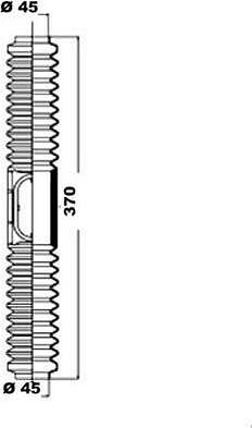 MOOG K150099 комплект пылника, рулевое управление на ALFA ROMEO 33 (905)