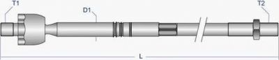 MOOG VO-AX-8286 Тяга рулевая L=R (без наконечника) VAG A3/Octavia/Golf IV/New Beetle 98->