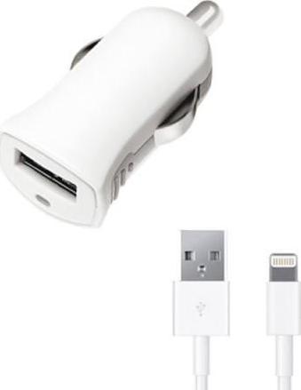 Зарядное устройство для автомобиля Apple (90/240V, 1000mAh, белый)