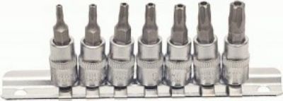 набор головок вставка TORX TS10-TS40 (1/4, 7пр, 5 лучей, планка) АвтоDело 39838