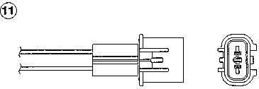 NGK 0121 лямбда-зонд на MITSUBISHI LANCER IV (C6_A, C7_A)